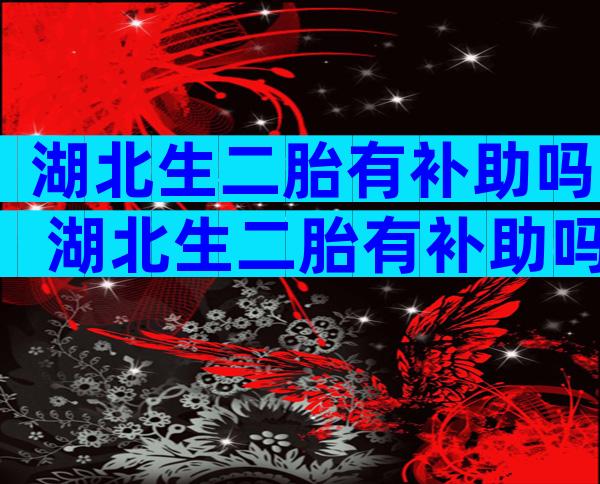 湖北生二胎有补助吗 湖北生二胎有补助吗2024年还有吗